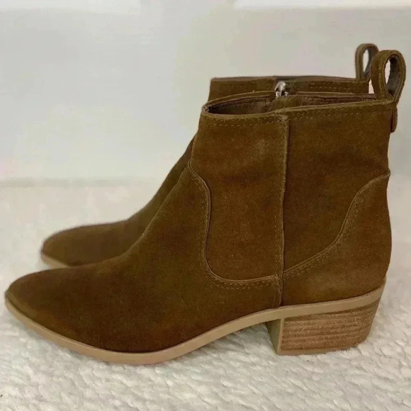Dolce Vita Shoes - Dolce Vita Able Brown Suede Leather Bootie Size 8.5